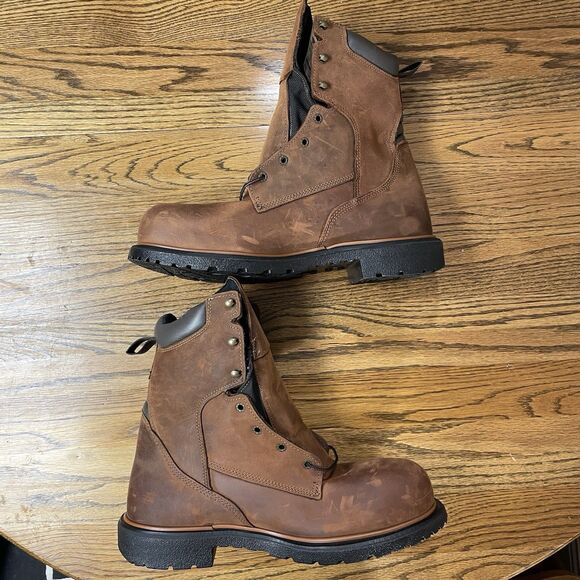 Red Wing 4200 Dynaforce Waterproof Boots (Steel Toe) Brown NEW Men’s Size 13 main image 6